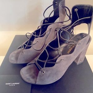 Suede YSL Lace Up Shoe